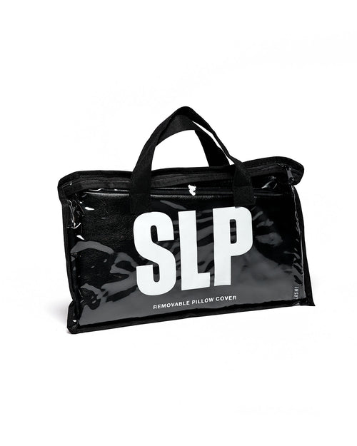 Ergonomic Lash Extensions Pillow with a Faux Leather Cover in its packaging.