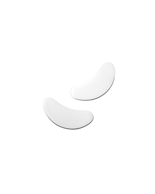 A pair of Hydrogel Eye Pads on white background for lash extensions
