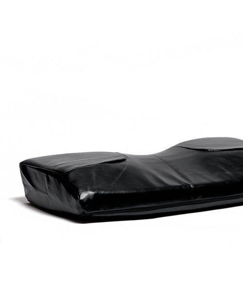 Ergonomic Lash Pillow with a Faux Leather Cover